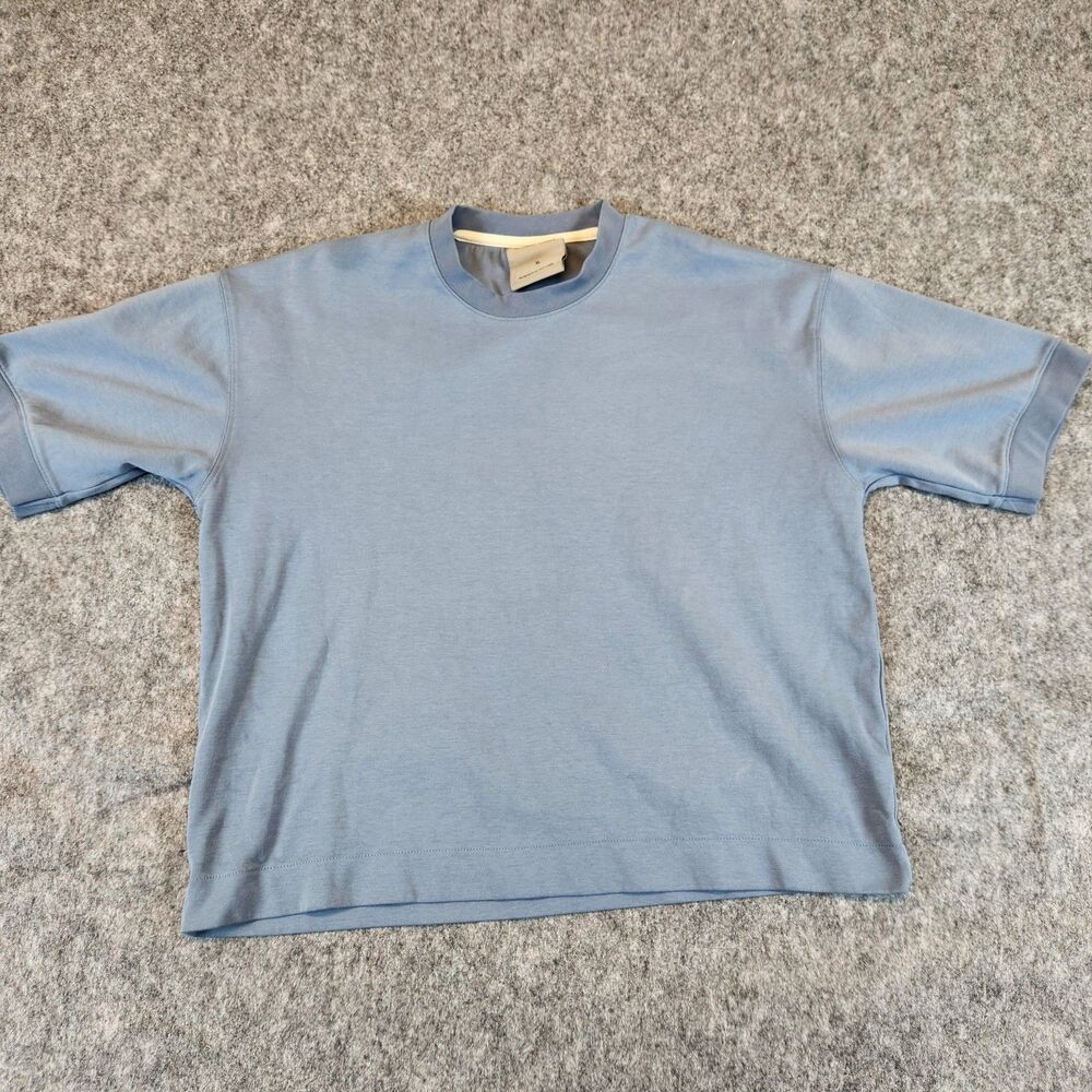 Amongst Others T Shirt Men XL Blue‎ Drop Shoulder Boxy Baggy Tee Knit LOT 3 READ